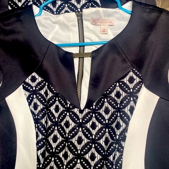 Dress Barn Block Lacy Patterned Formal Dress Size 10 NWT - Picture 6 of 10